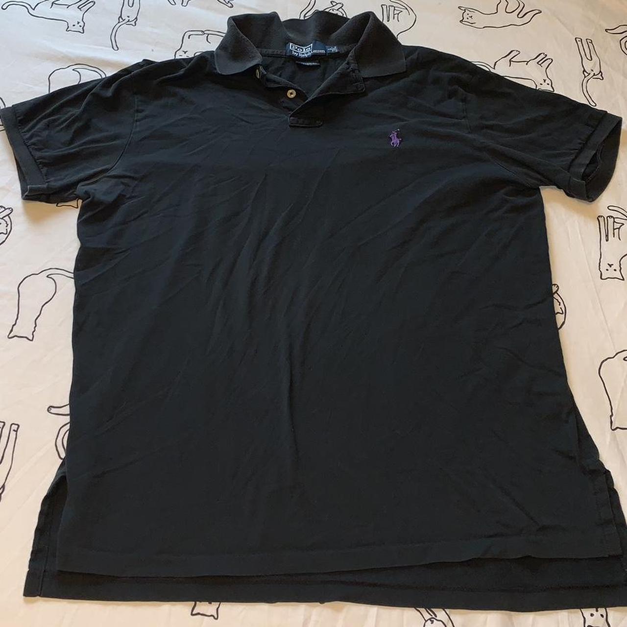 Polo Ralph Lauren Men's Black and Purple Polo-shirts | Depop