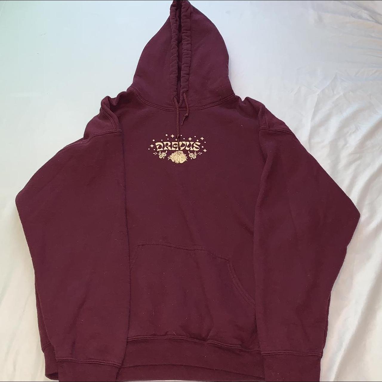 Burgundy hot sale supreme hoodie