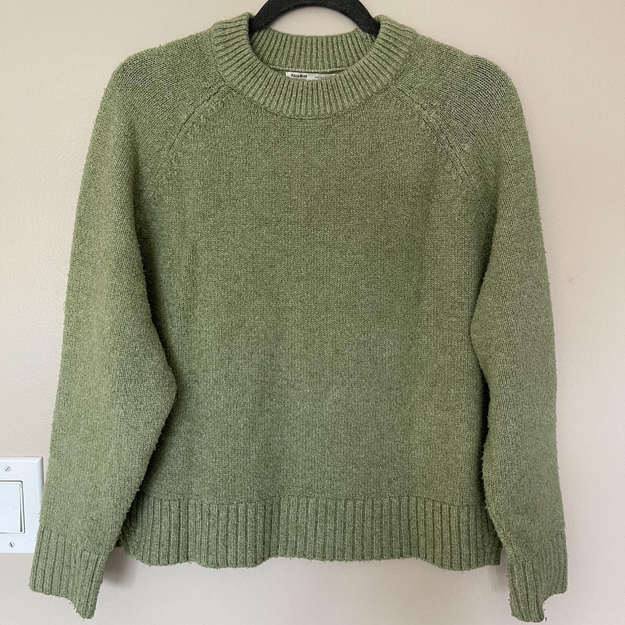 Pull & Bear green oversized sweater. Incredibly soft... - Depop