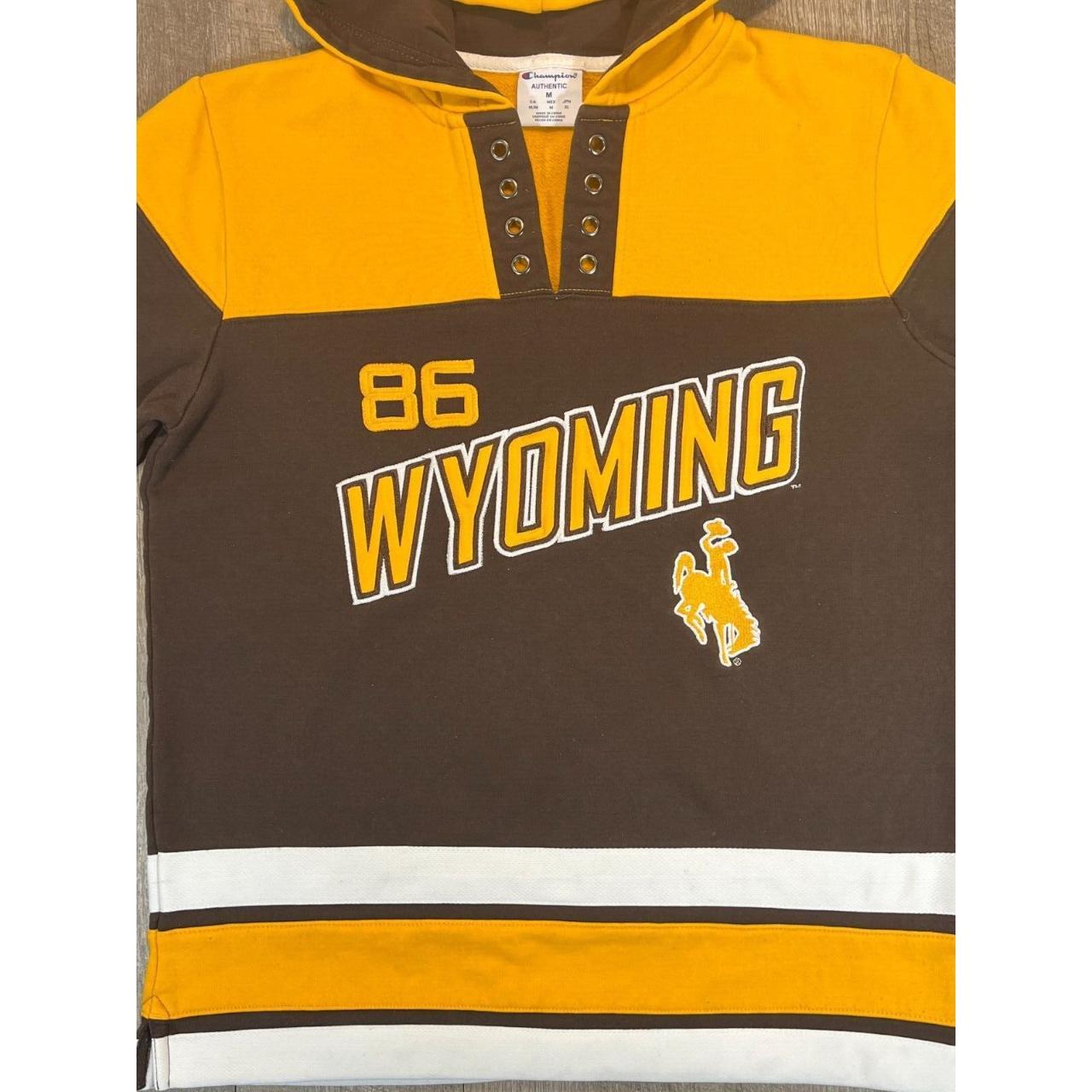 Men's Champion Brown Wyoming Cowboys Jersey Long Sleeve T-Shirt