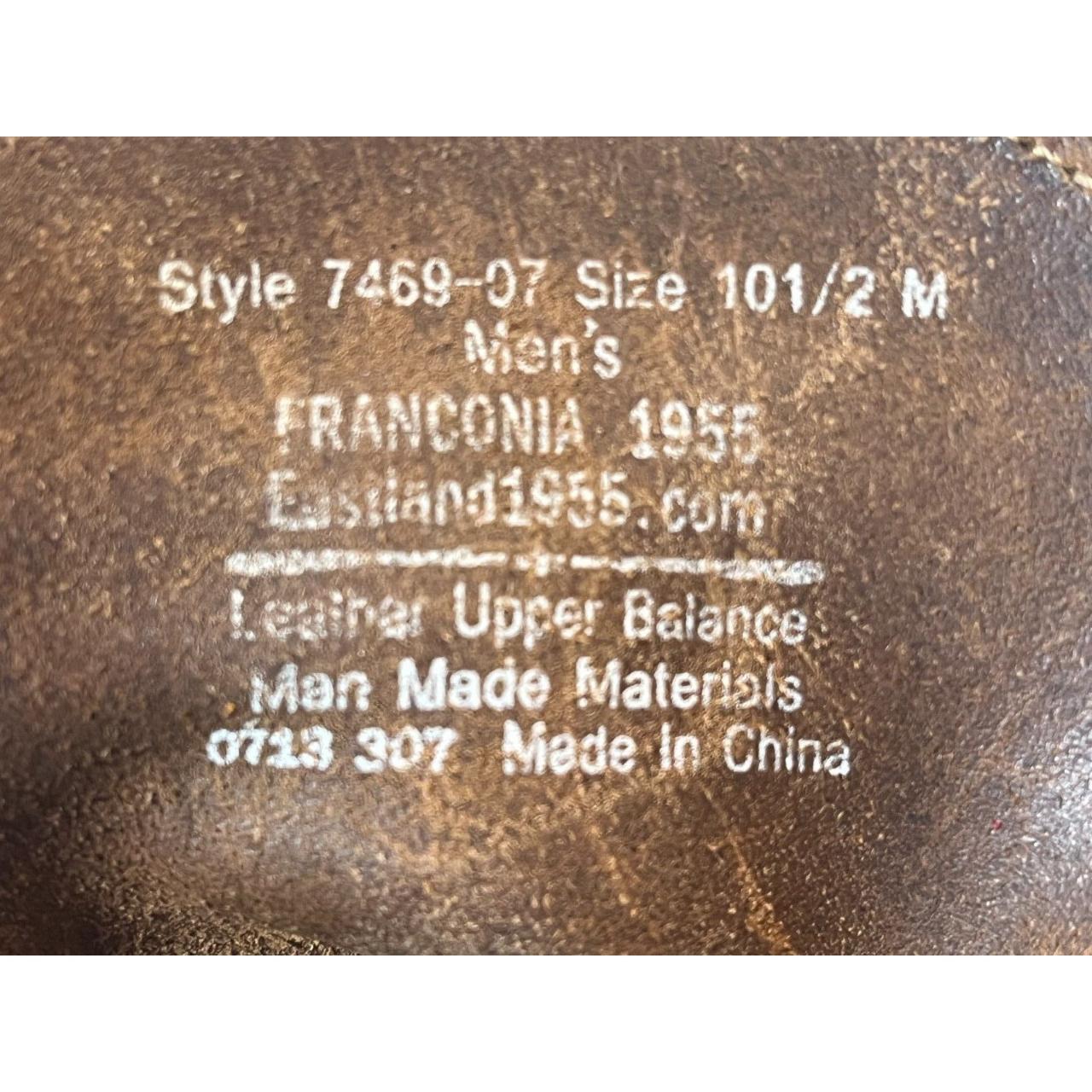 Eastland Men's Size 10.5 Franconia 1955 Boot RARE... - Depop