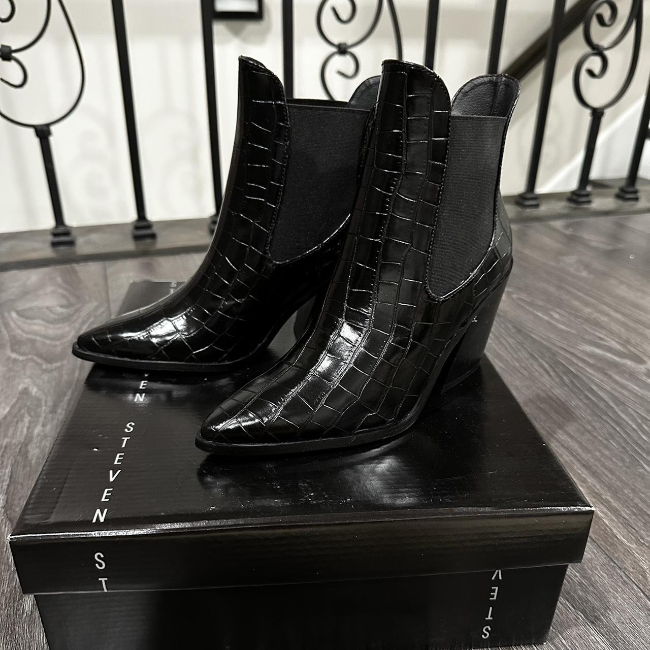 Steve madden croc on sale boots