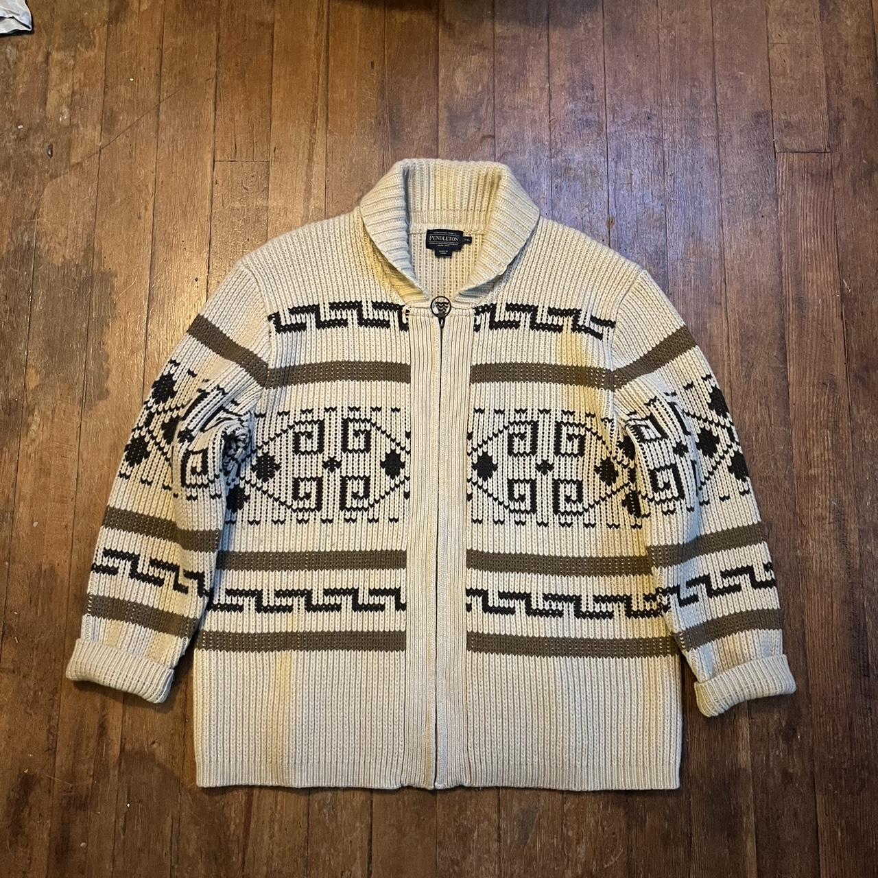 Pendleton The Dude Big Lebowski zip up sweater.... - Depop