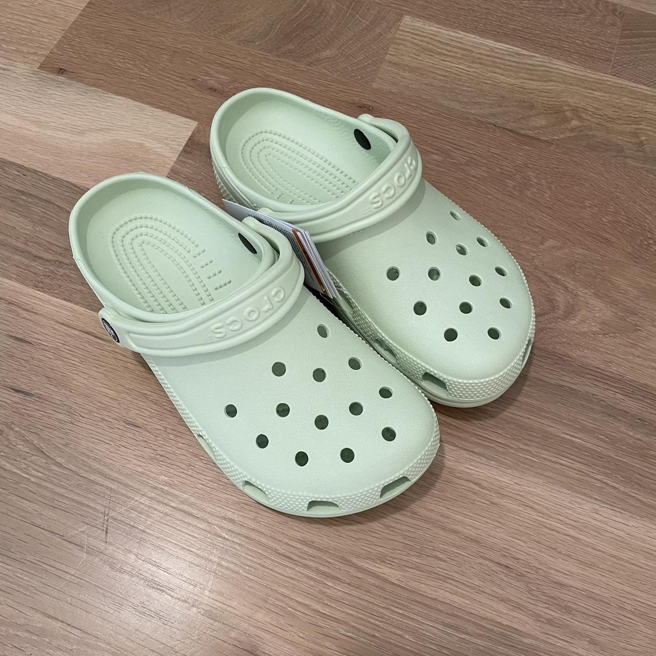 Crocs Celery Brand new, never worn! Depop