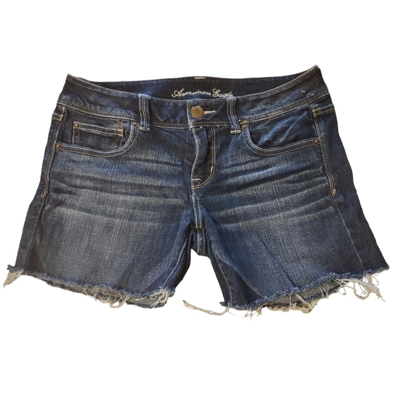 American Eagle Cut off Jean Denim Shorts Stretch... - Depop