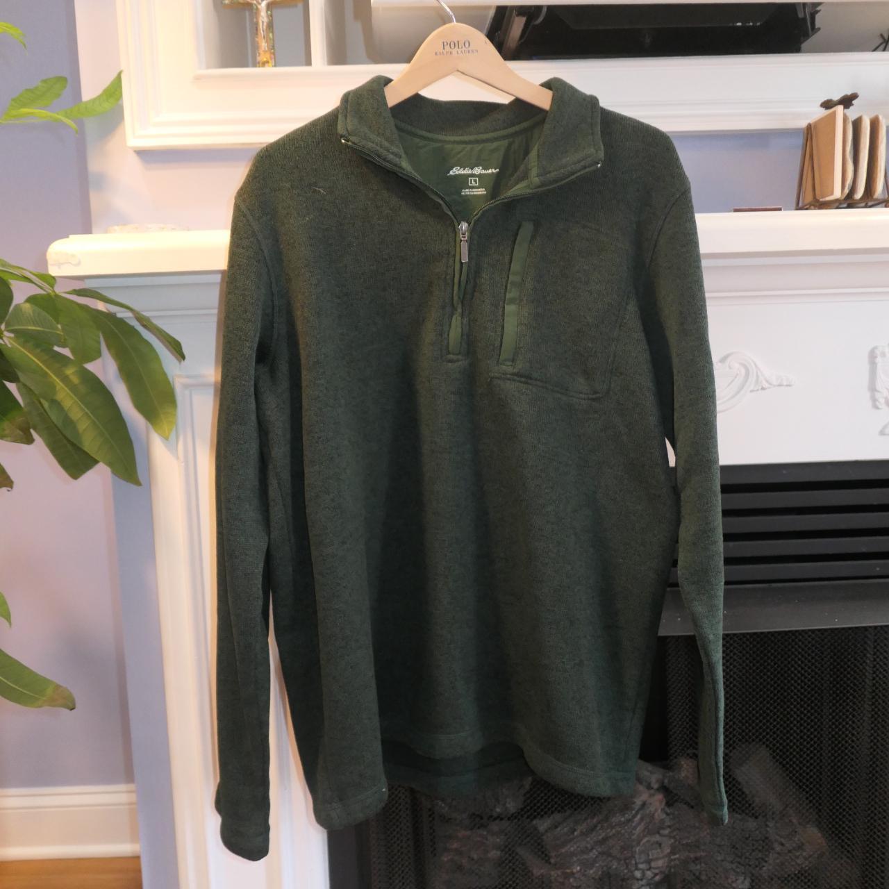 Eddie Bauer Men's Green Jumper | Depop