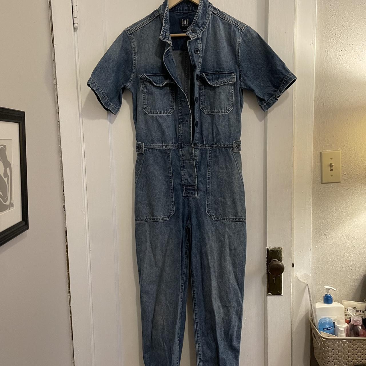 Gap Denim Coveralls Measurements Waist Depop