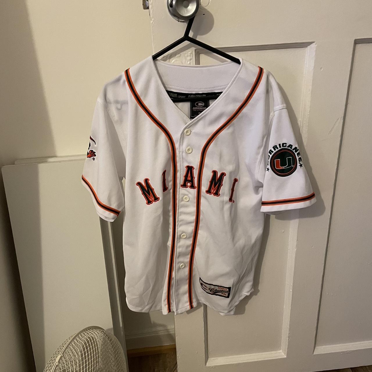 Vintage Miami hurricanes jersey - Depop