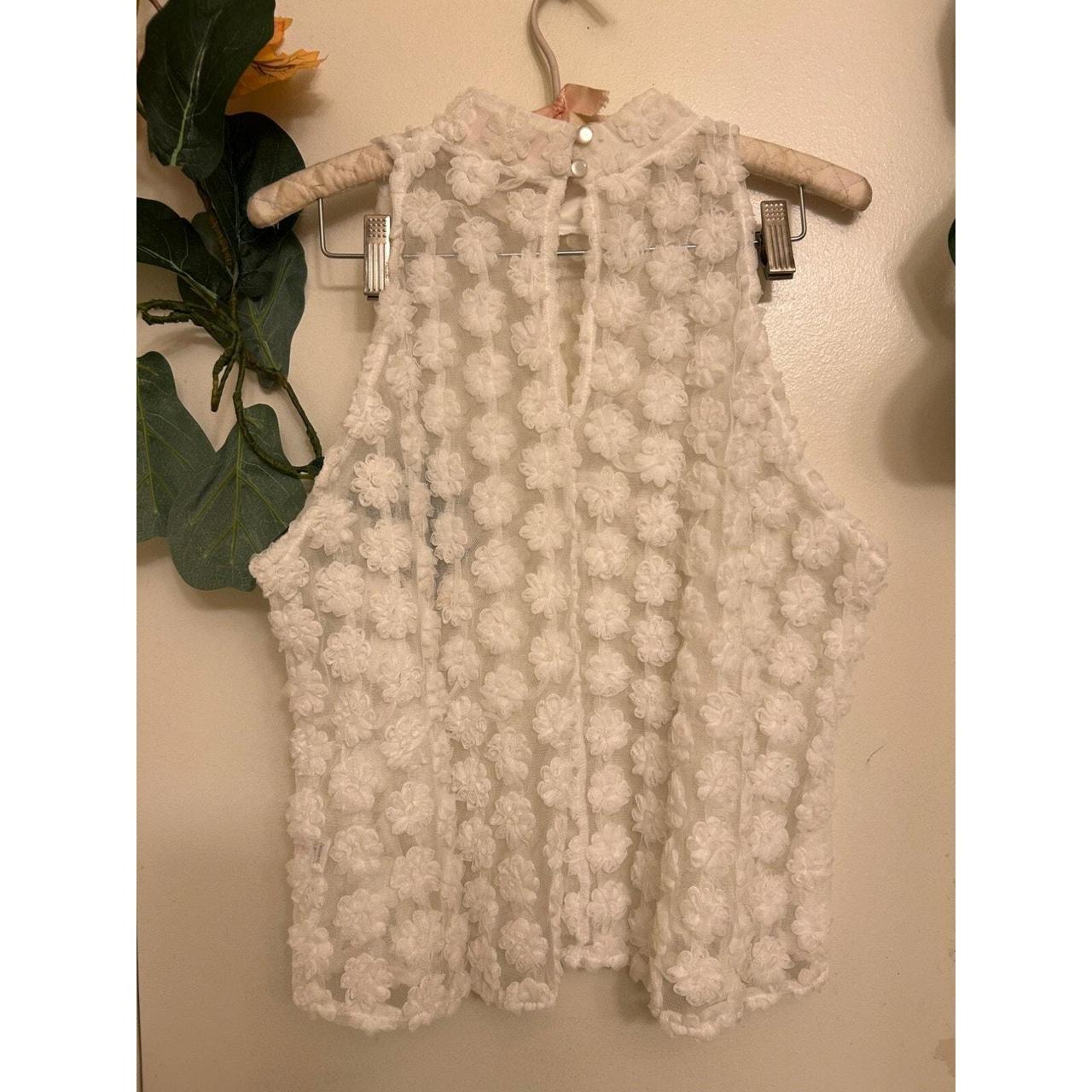 Source Unknown Women's Blouse - Cream - M – Y2K F… - image 2