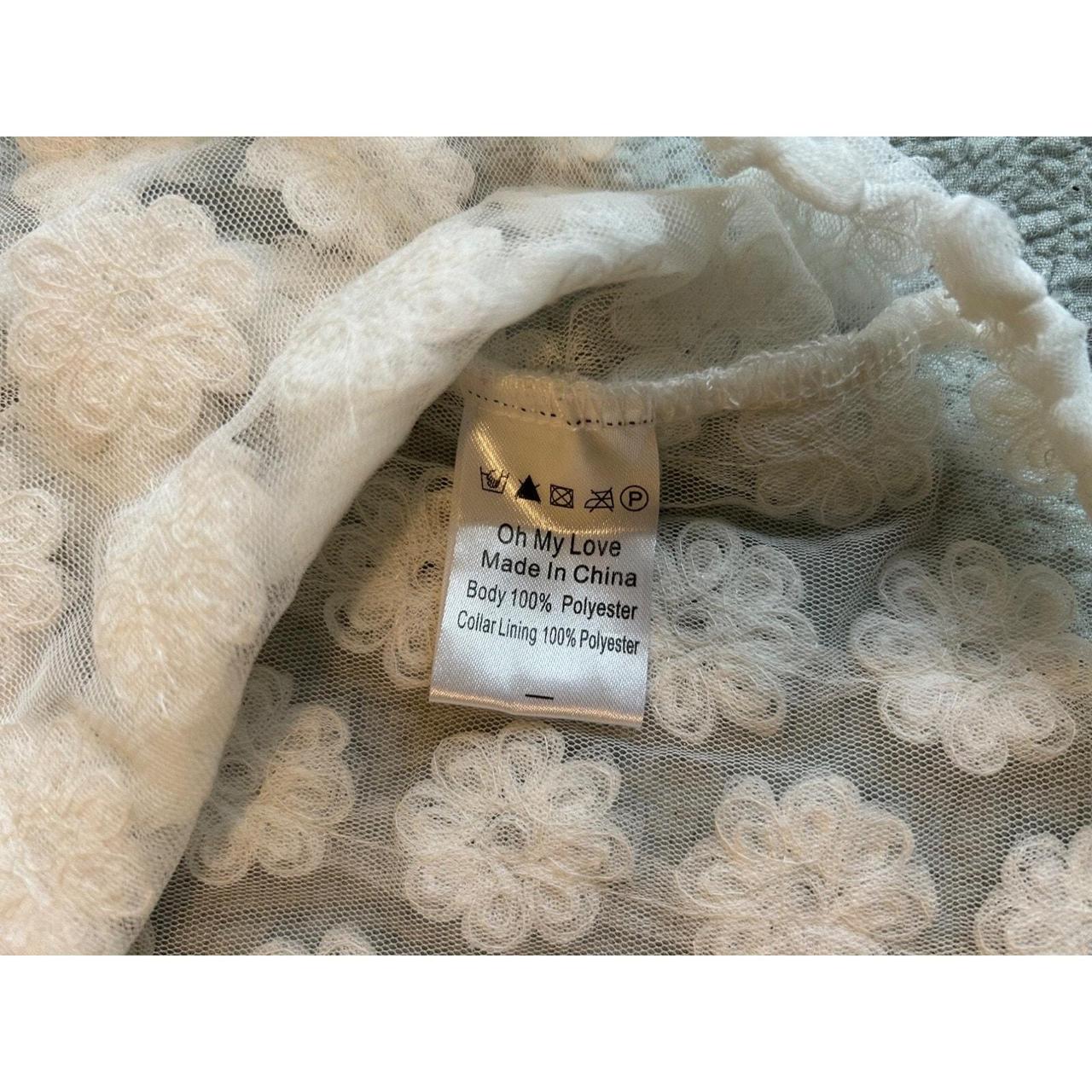 Source Unknown Women's Blouse - Cream - M – Y2K F… - image 7