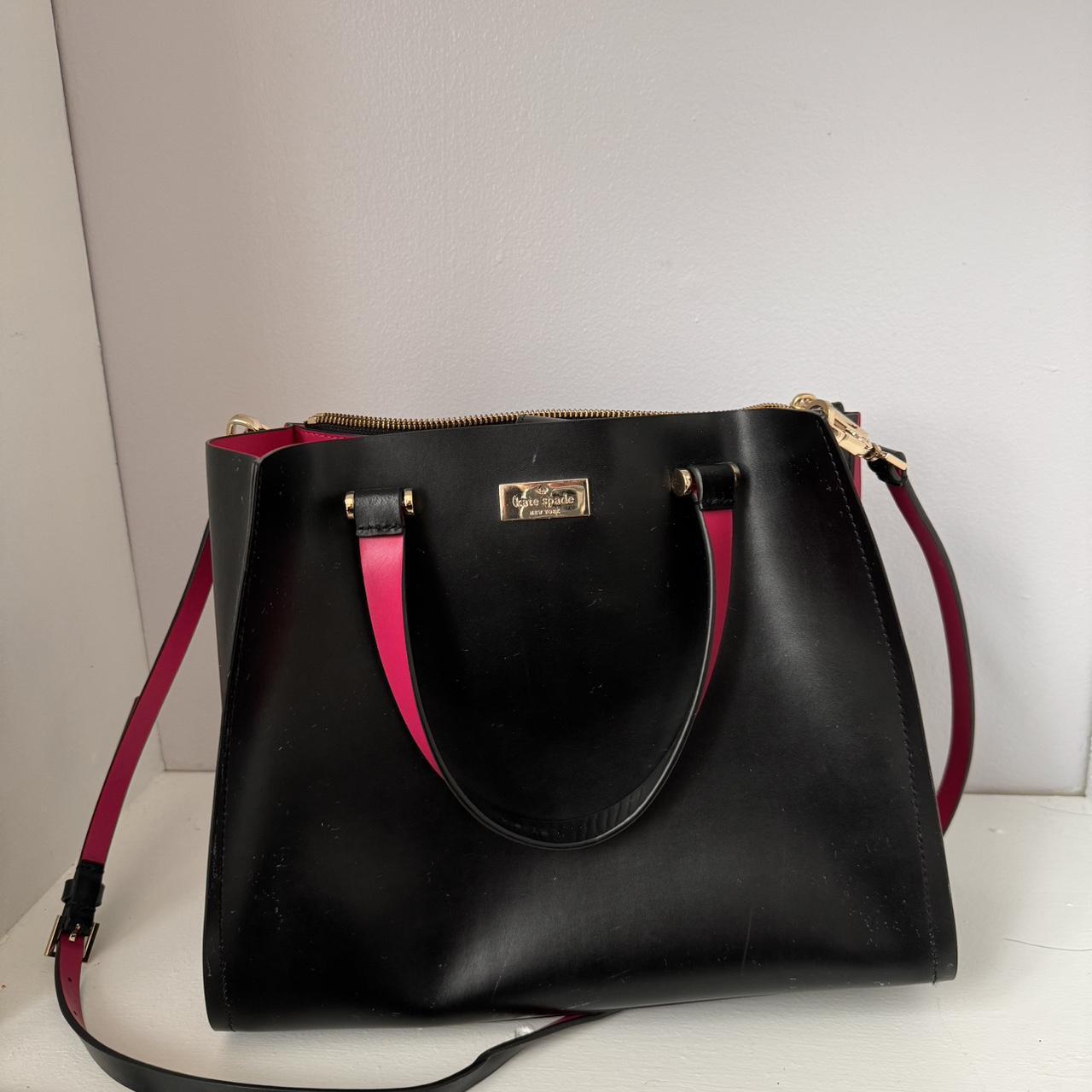 Kate Spade Black and Hot Pink Bag