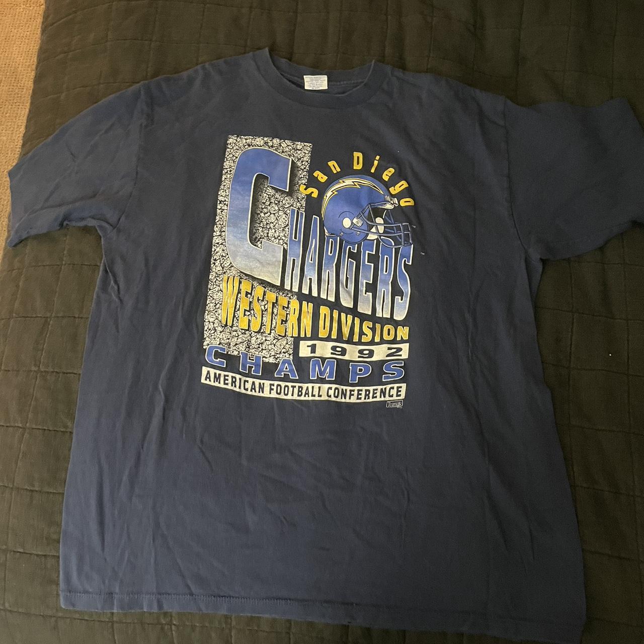 Vintage 1992 San Diego Chargers West Division Champs T-Shirt