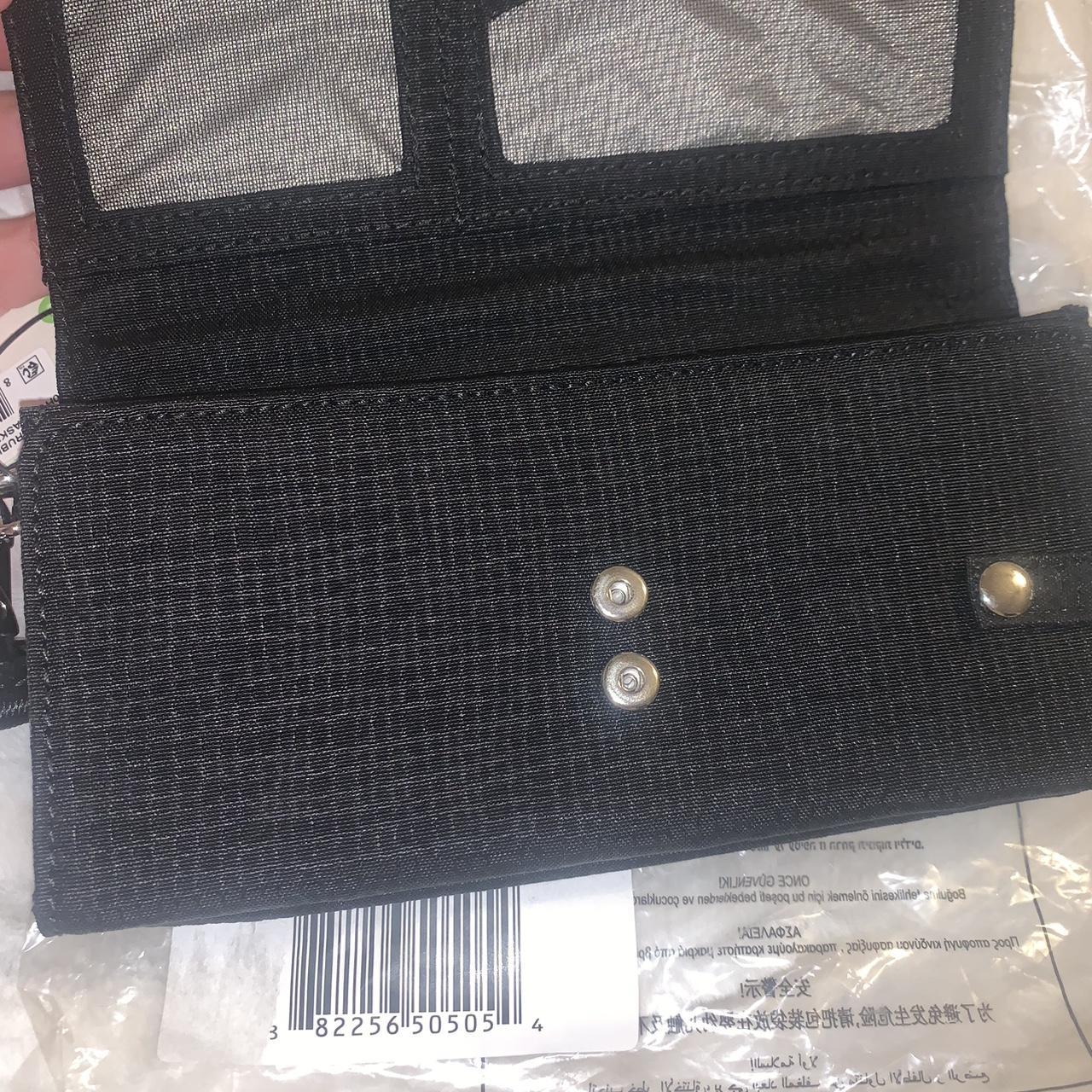 Kipling wallet basket weave black Two snaps in... Depop