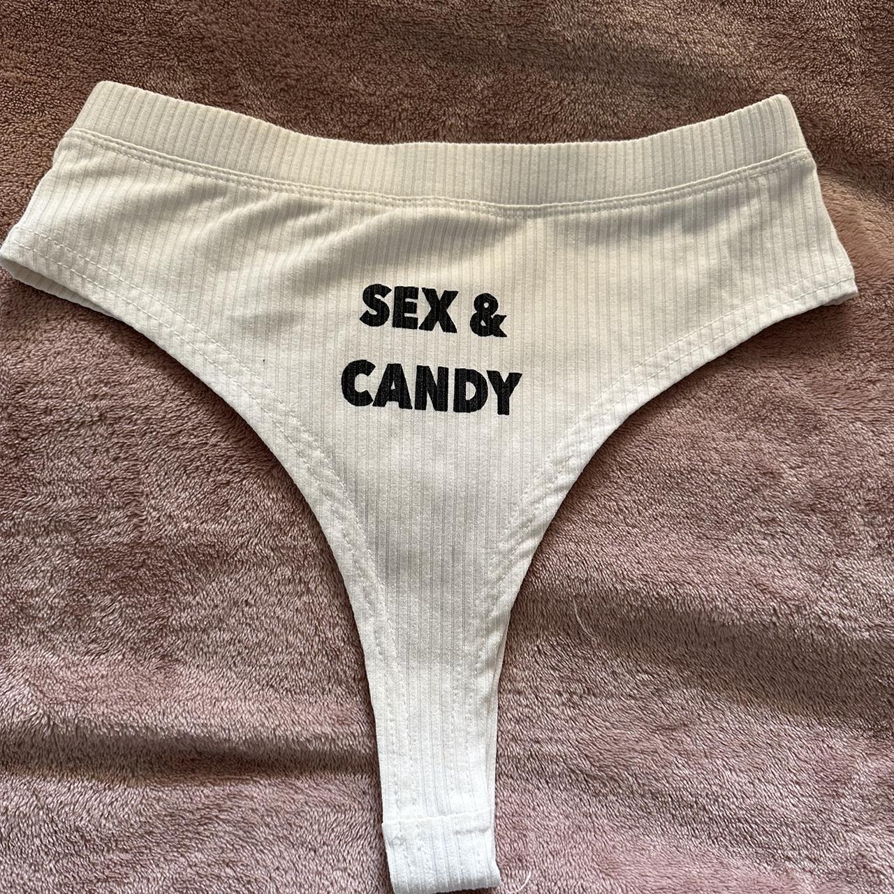 Sex and candy high waisted thong Great condition... - Depop