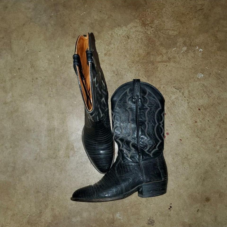 VINTAGE J.Chisholm Lizard Western Boot-