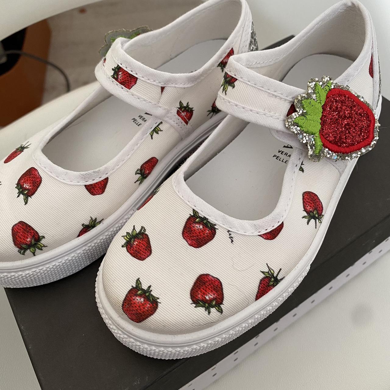 Monnalisa girls strawberry shoes Never worn | Depop