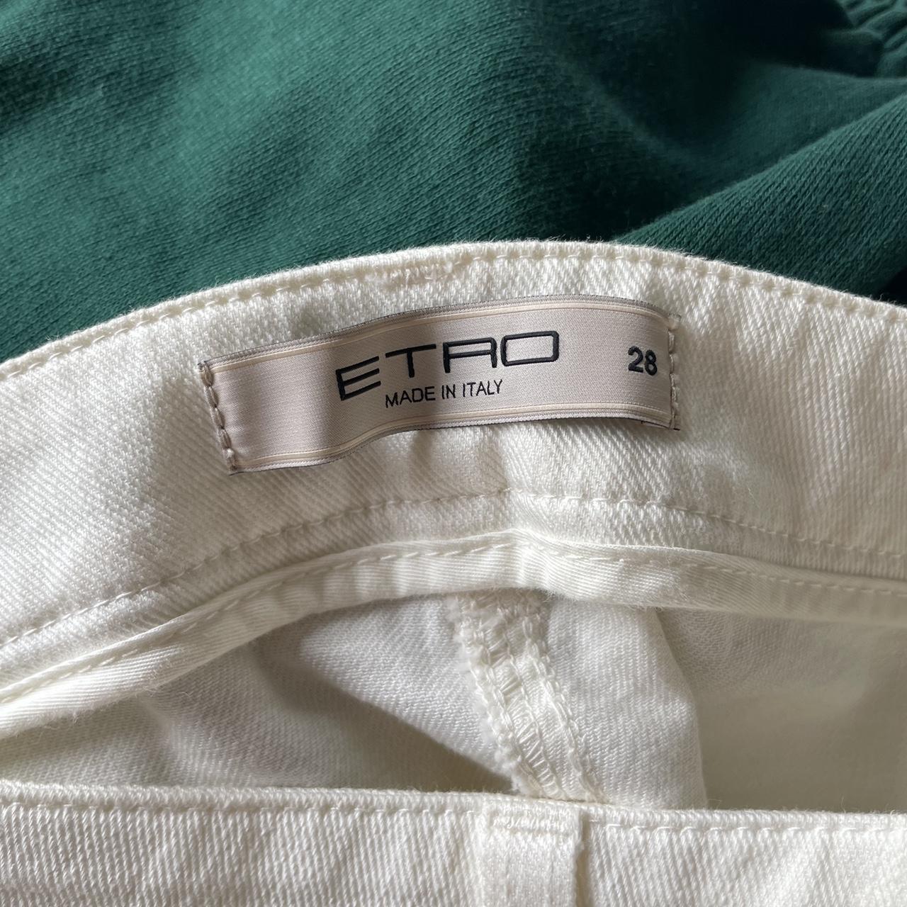 Etro Women's White and Gold Jeans (4)