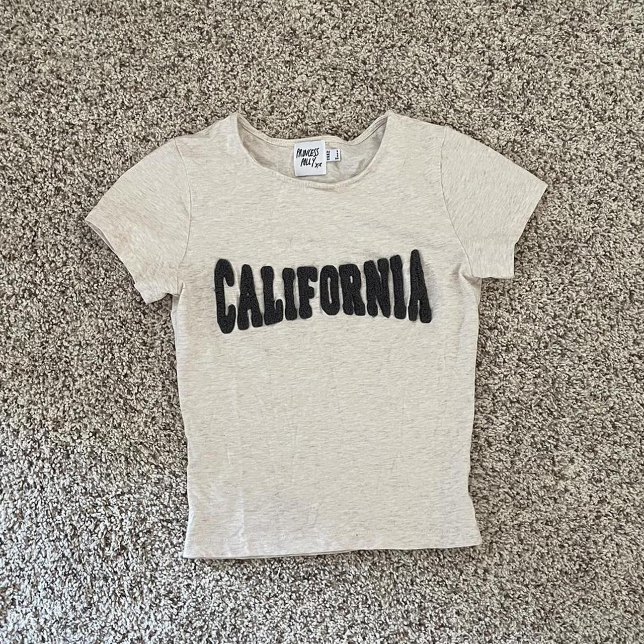 Princess Polly Destination California Tee Grey Size... Depop