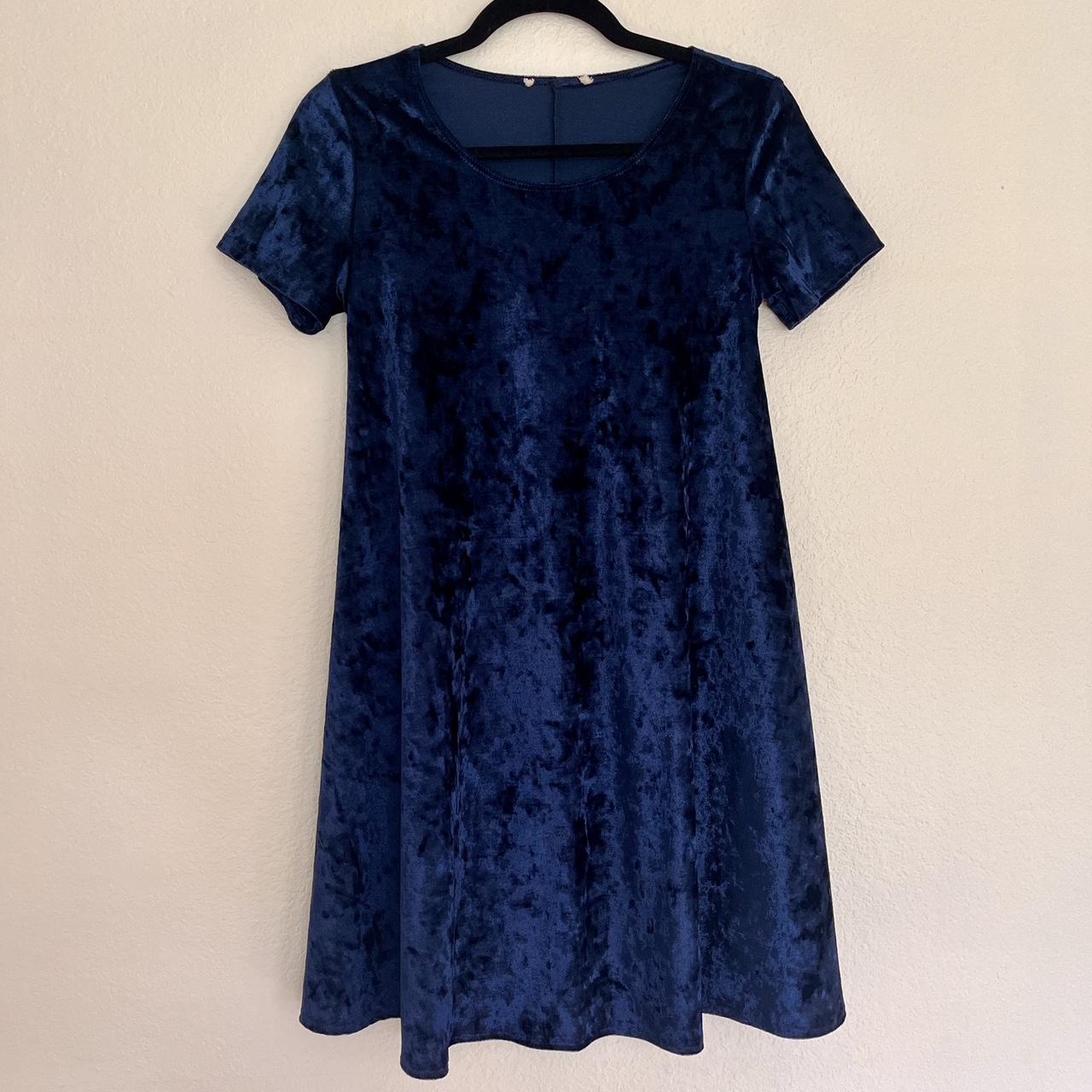 Nordstrom blue velvet dress best sale