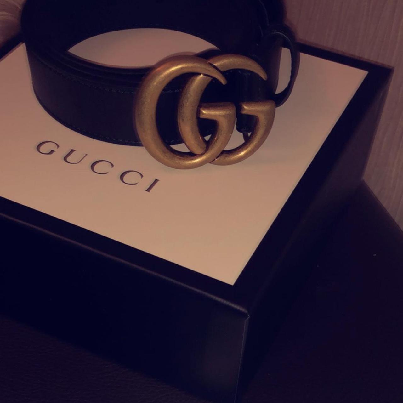 *AUTHENTIC* - Black double G Gucci belt , bought... - Depop