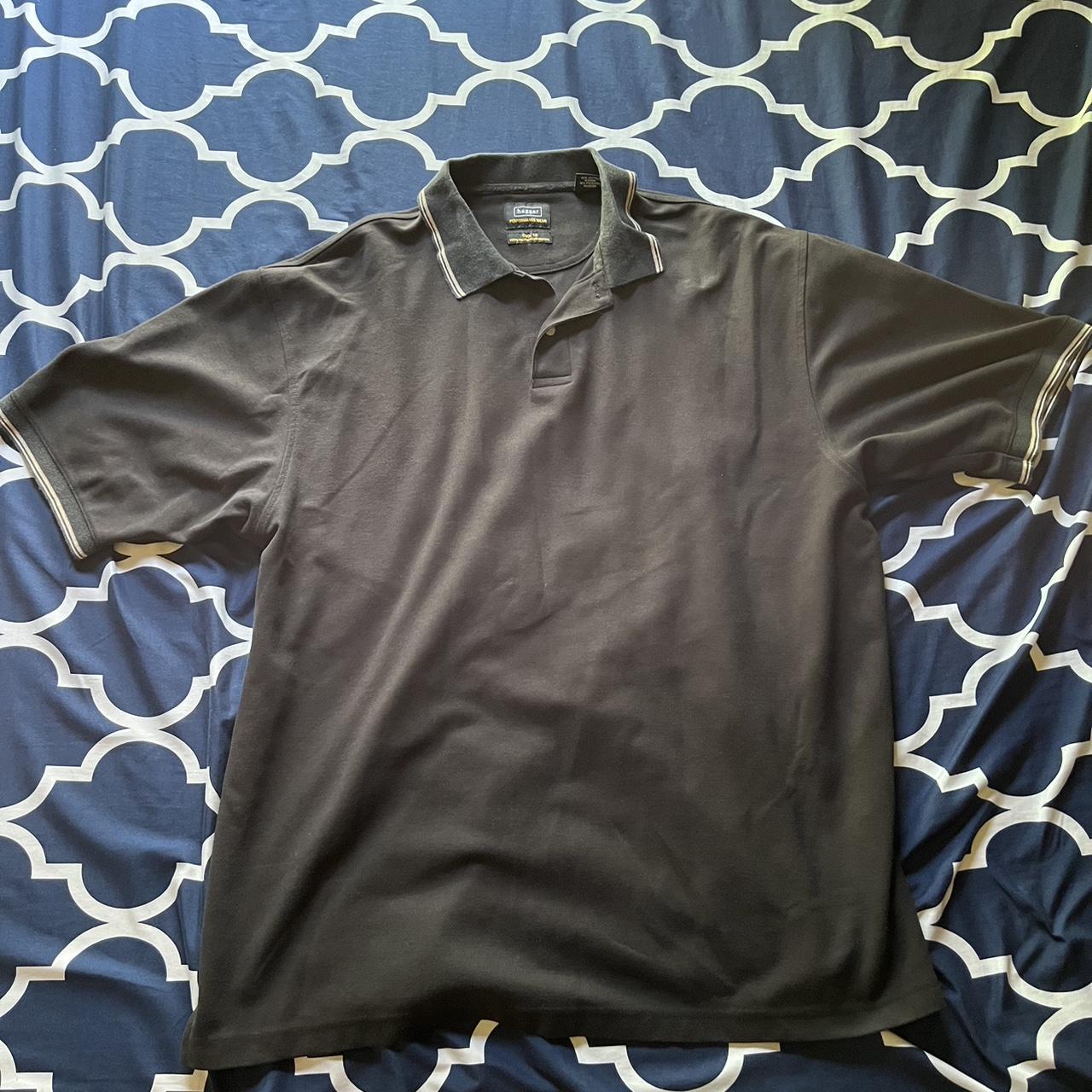 Vintage black haggar polo. Size - XL - Depop