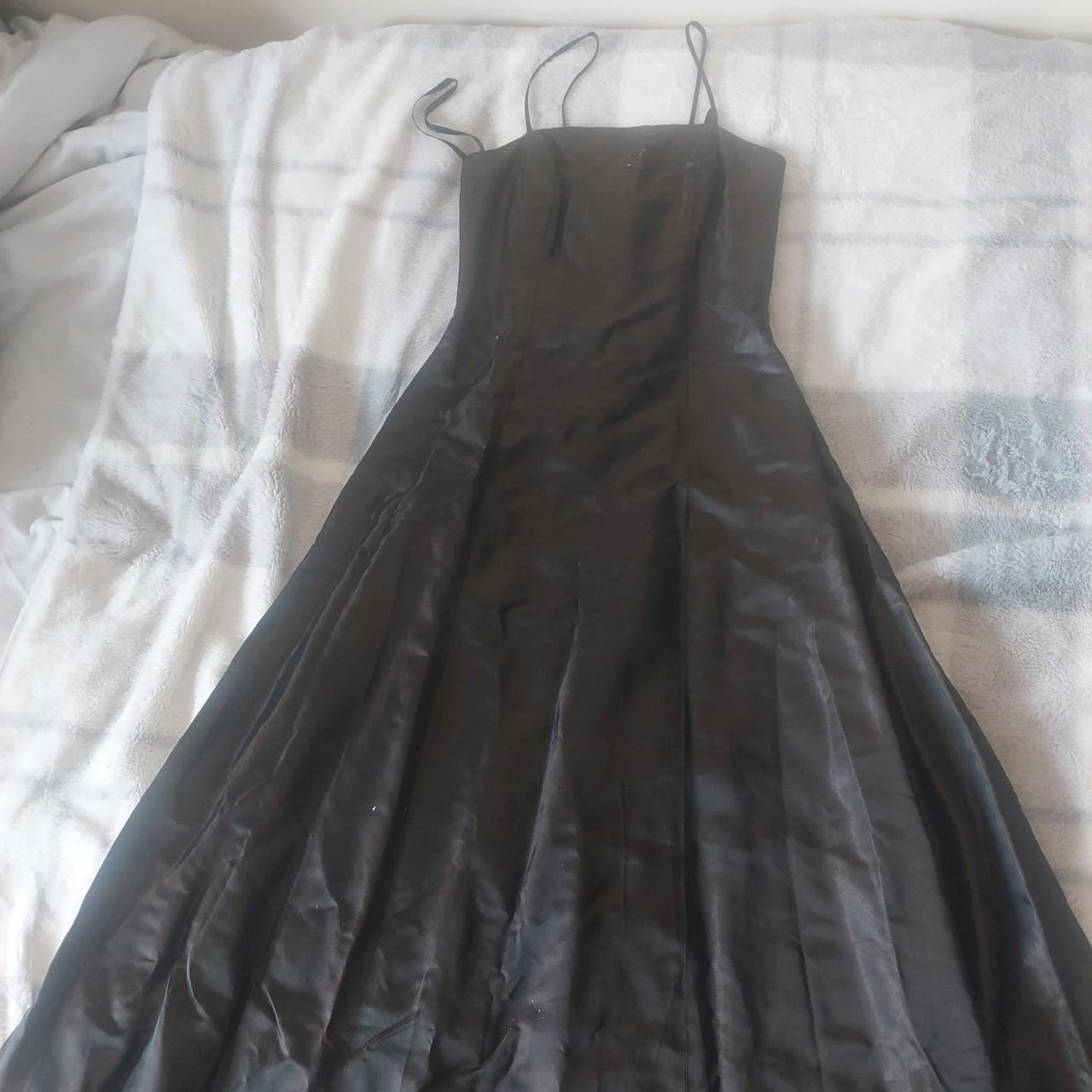 thrifted satin prom dress - Depop