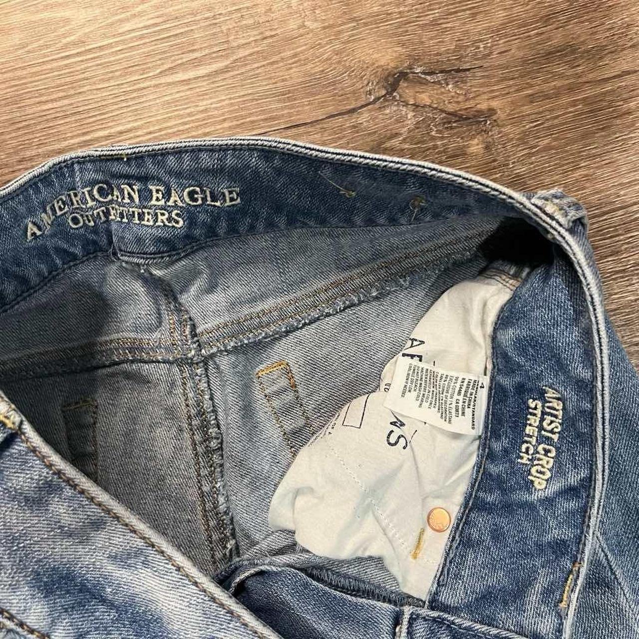 American Eagle Artist crop jeans Size - Depop