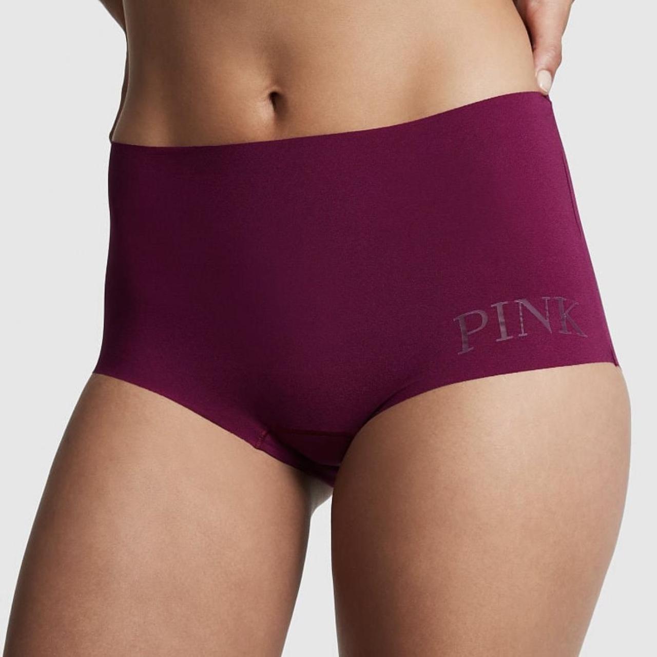 NWT VICTORIAS SECRET PINK No-Show Seamless Thong Panties -LOT OF 3