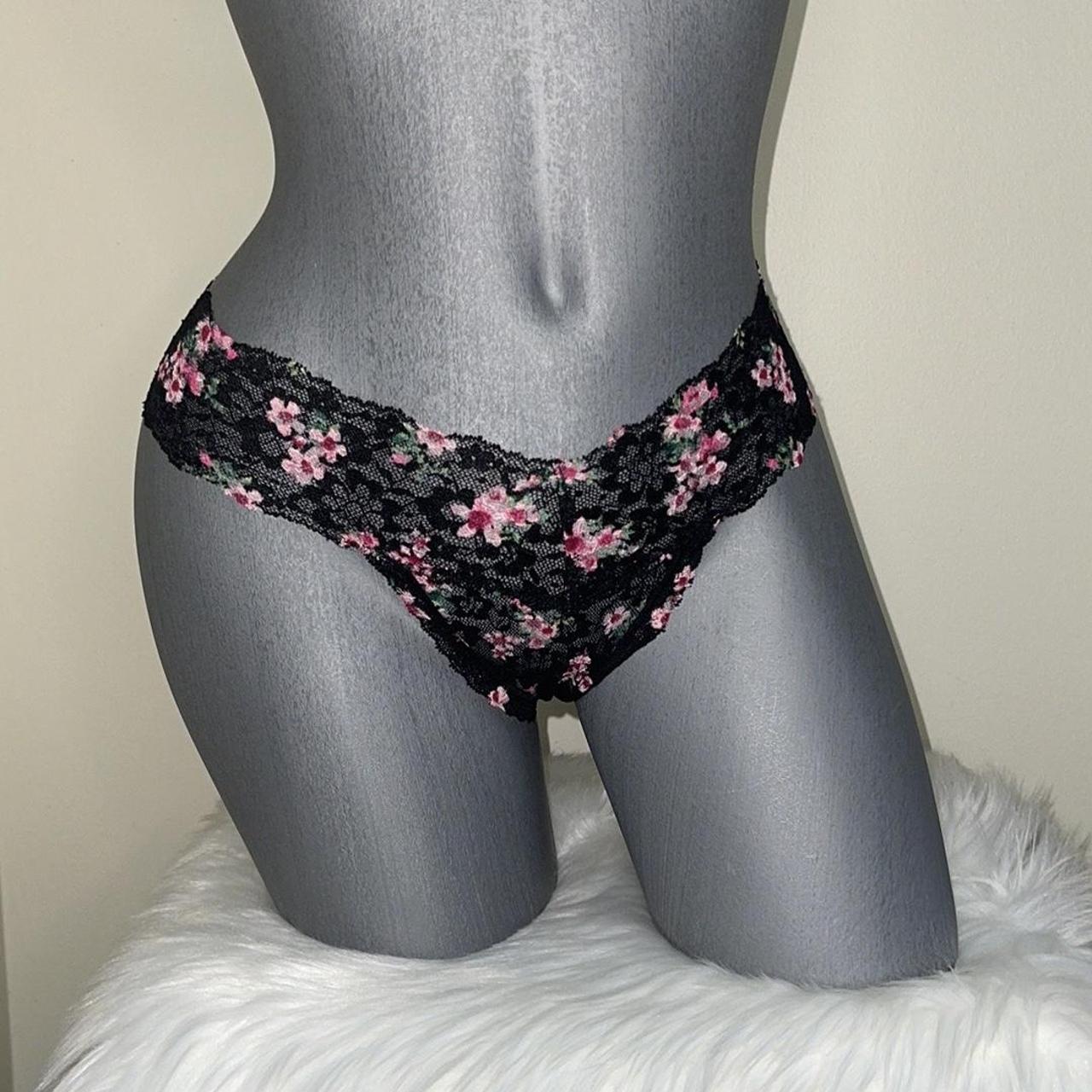 VICTORIAS SECRET THE LACIE POSEY LACE THONG PANTY... - Depop