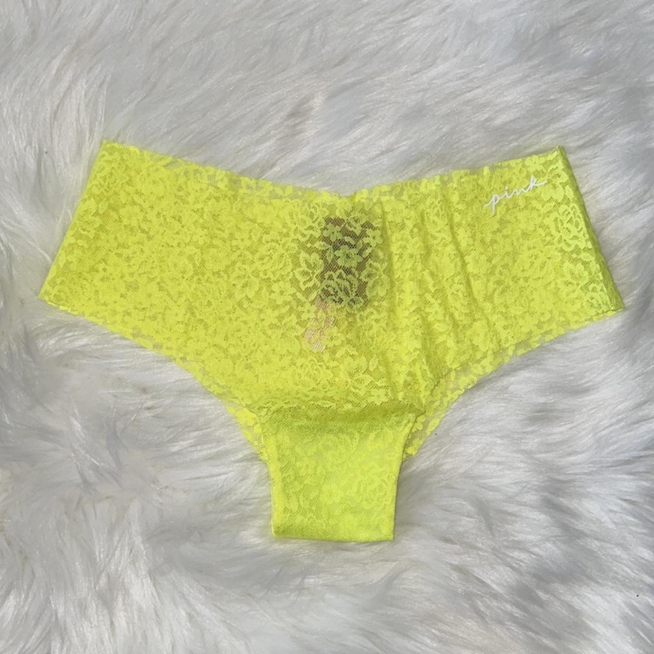 VICTORIAS SECRET PINK NO-SHOW SOFT LACE CHEEKSTER - Depop