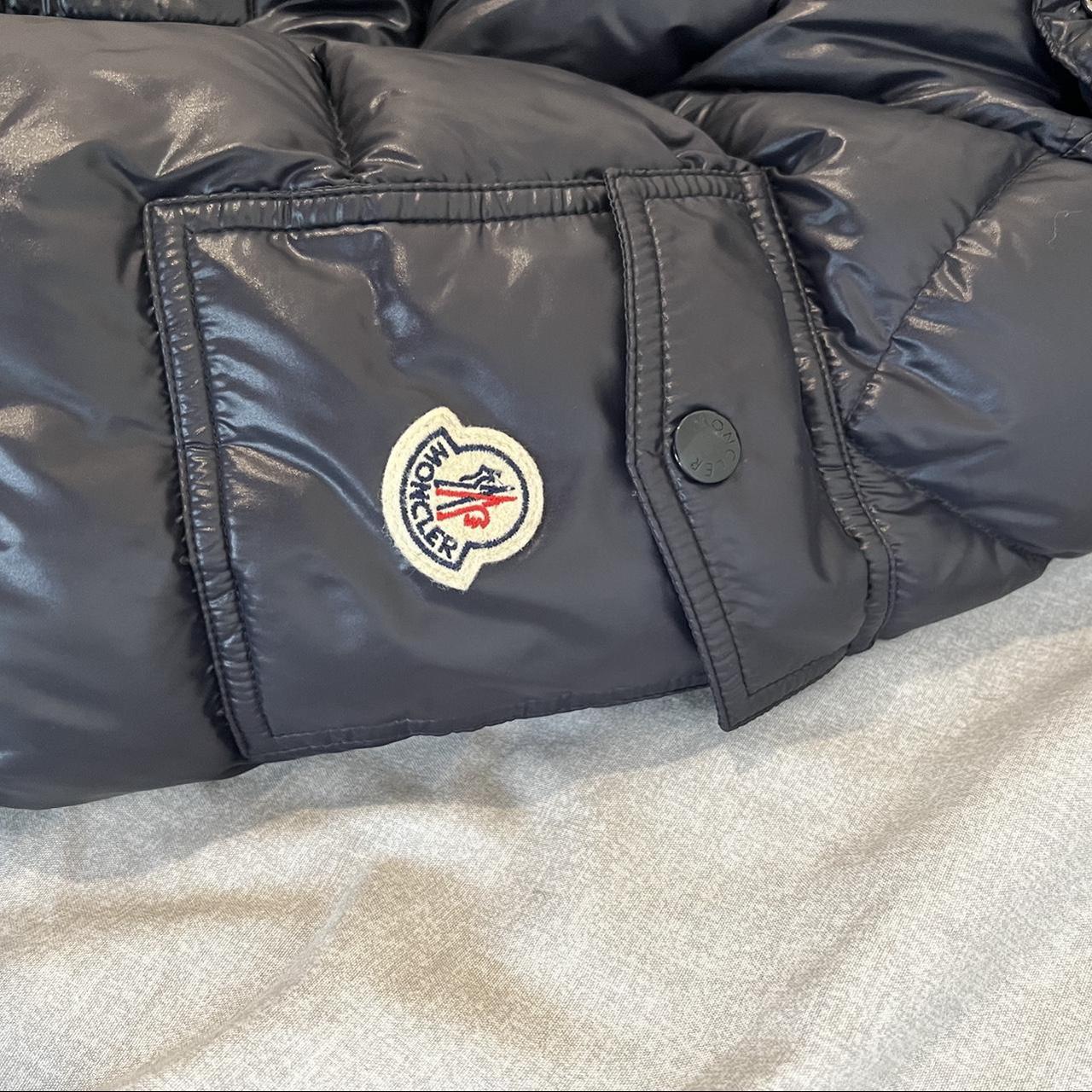 Navy moncler maya puffer jacket Brand new with all... - Depop