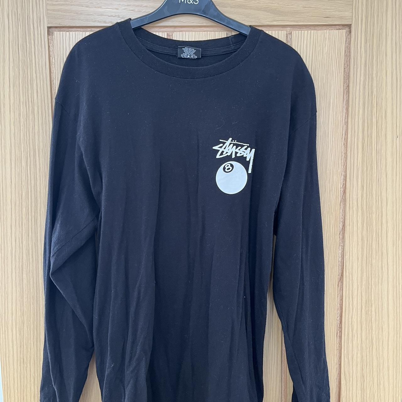 Vintage Stussy 8 ball long sleeve tshirt in... - Depop