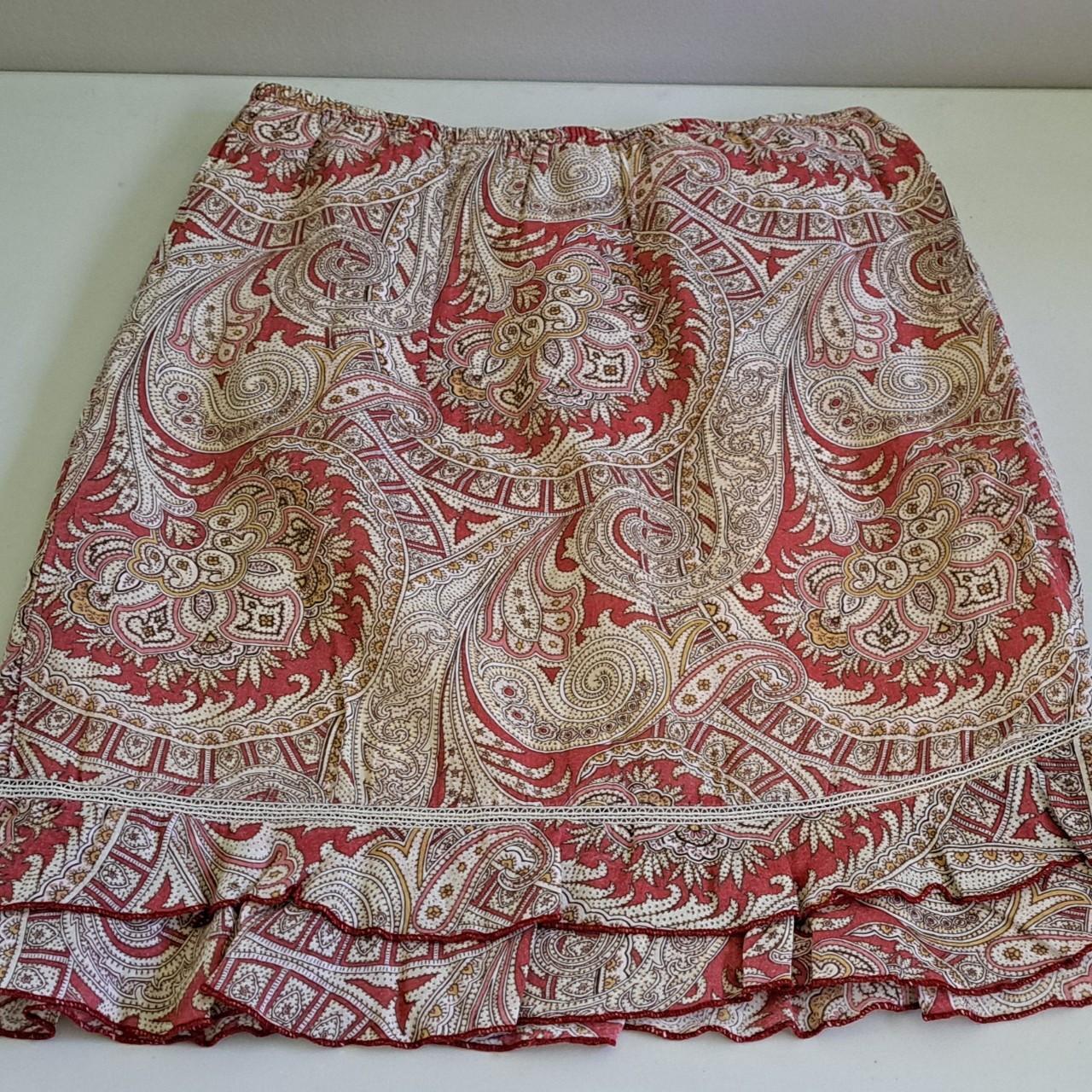 Wet Seal Women's Party Skirt - Orange/Khaki - S – Vintage 90's Paisley Pencil Skirt! Fully lined …