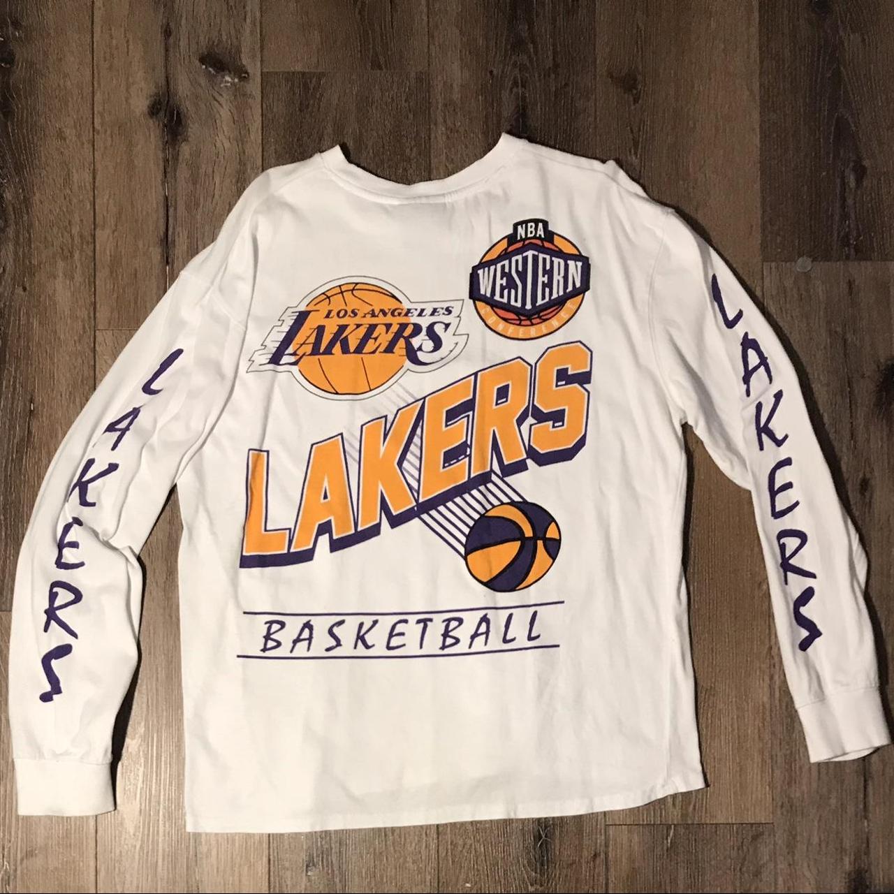 Early 2000’s NBA Lakers Long-sleeve T-Shirt Size L... - Depop