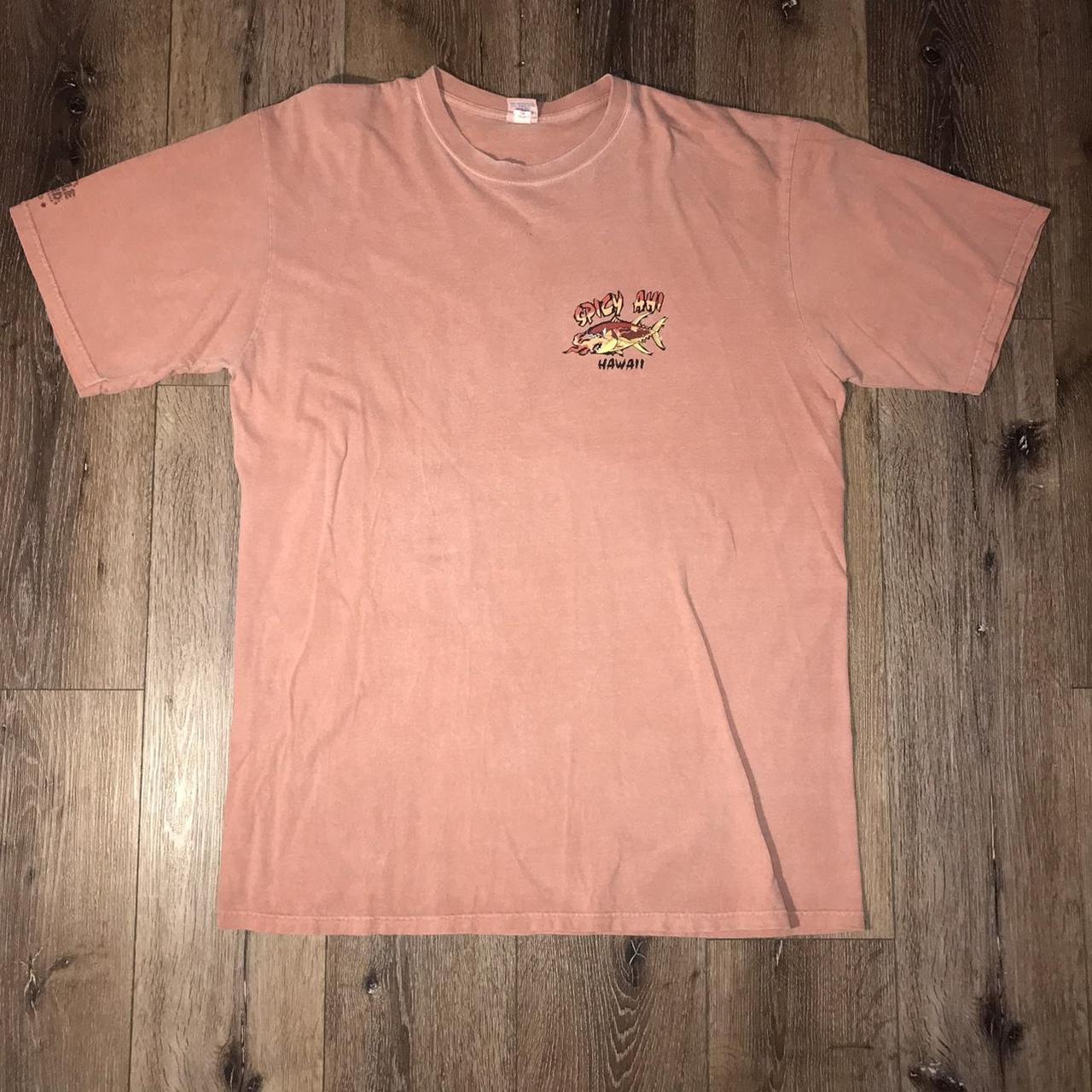 Crazy Shirts Men's Yellow and Red Tshirt Depop