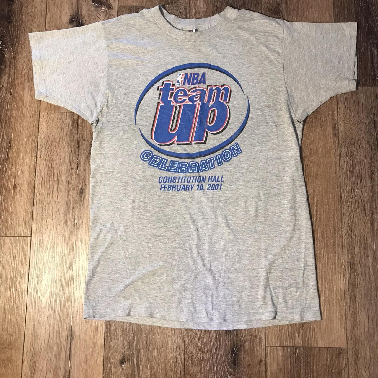 2001 NBA Team Up graphic T-Shirt Size Xl fits... - Depop