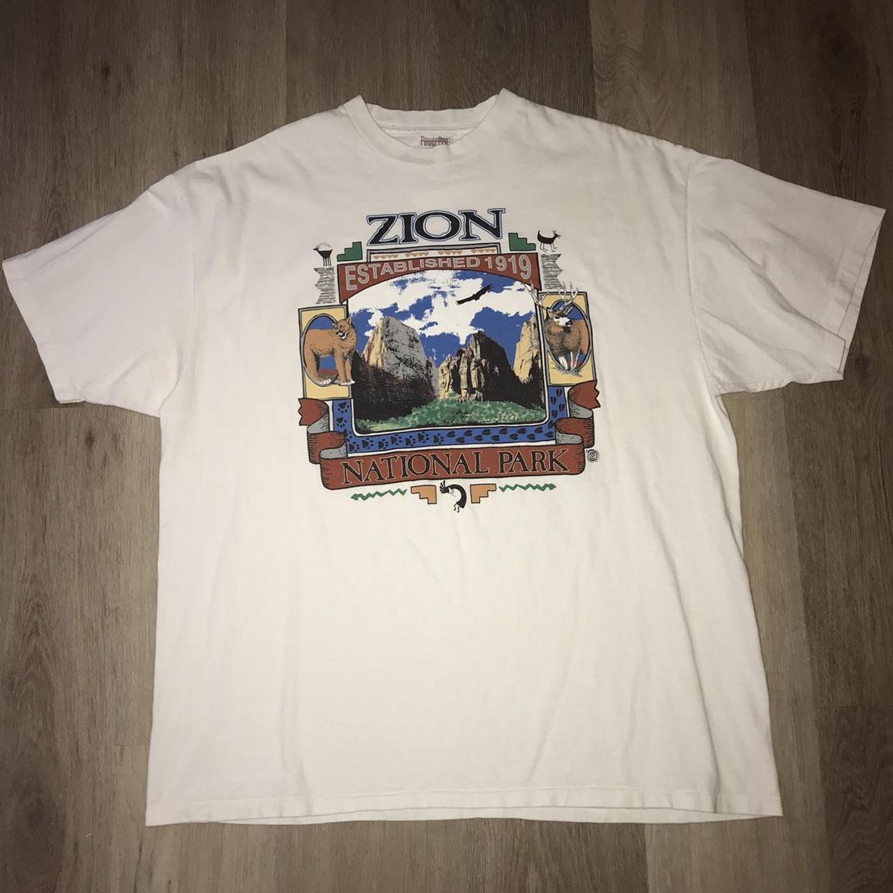 1990’s Mt. Zion National Park T-Shirt Size XL fits... - Depop