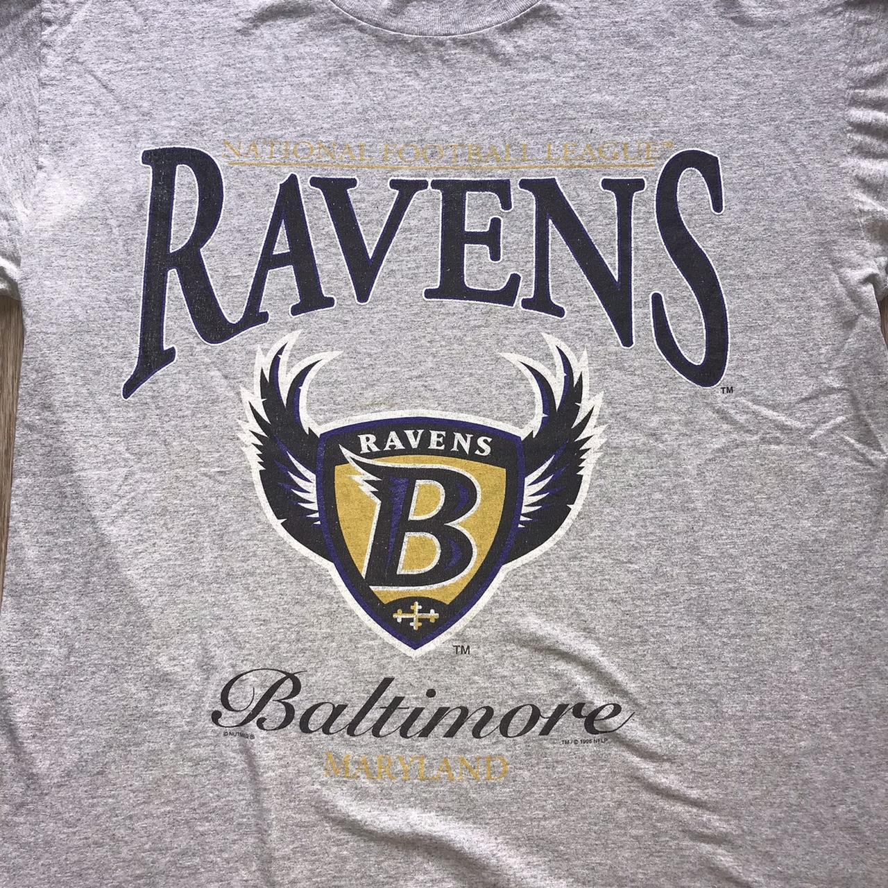 1996 Baltimore Ravens vintage T-shirt Size L fits - Depop