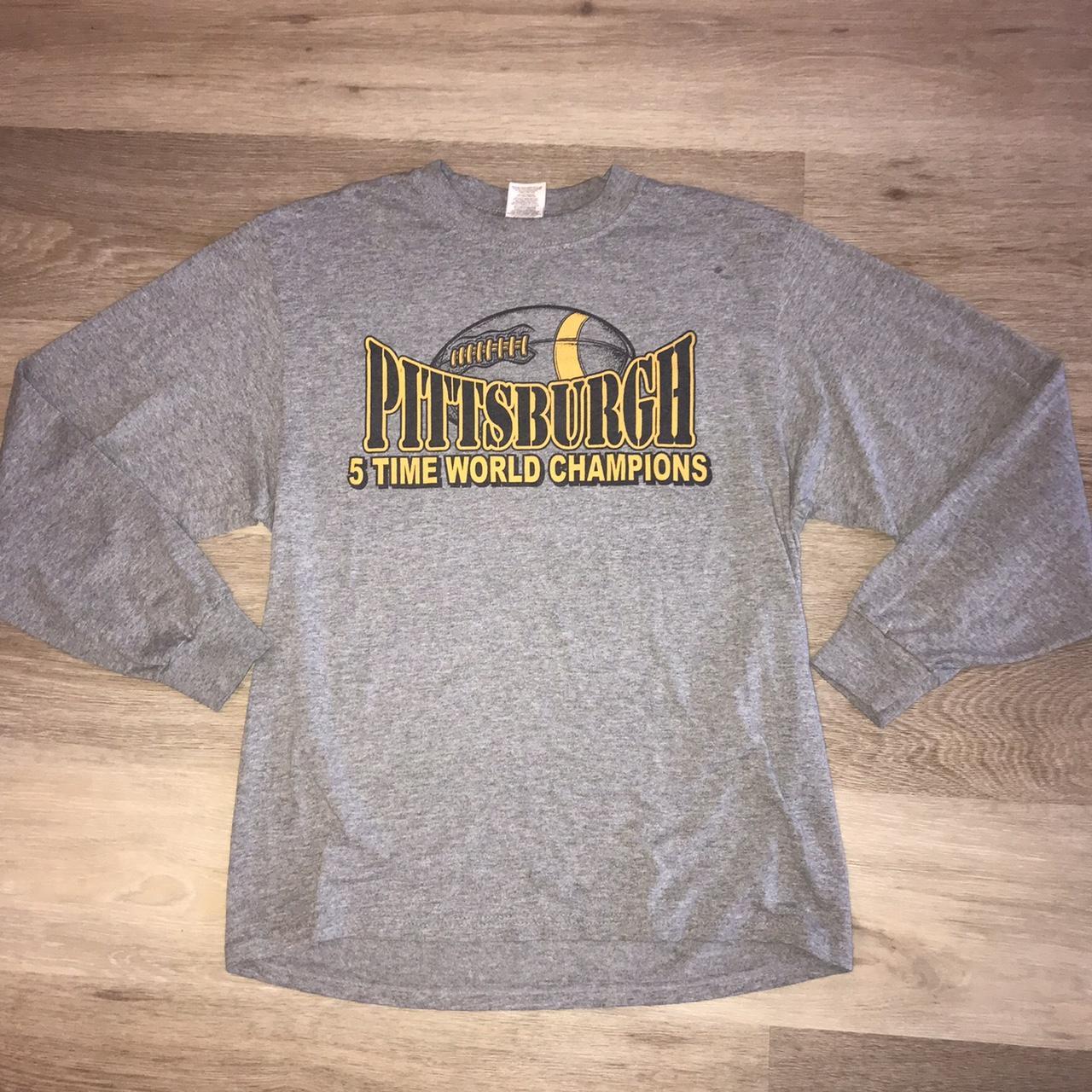 1990’s Pittsburgh Steelers 5x Champs LS T-shirt... - Depop