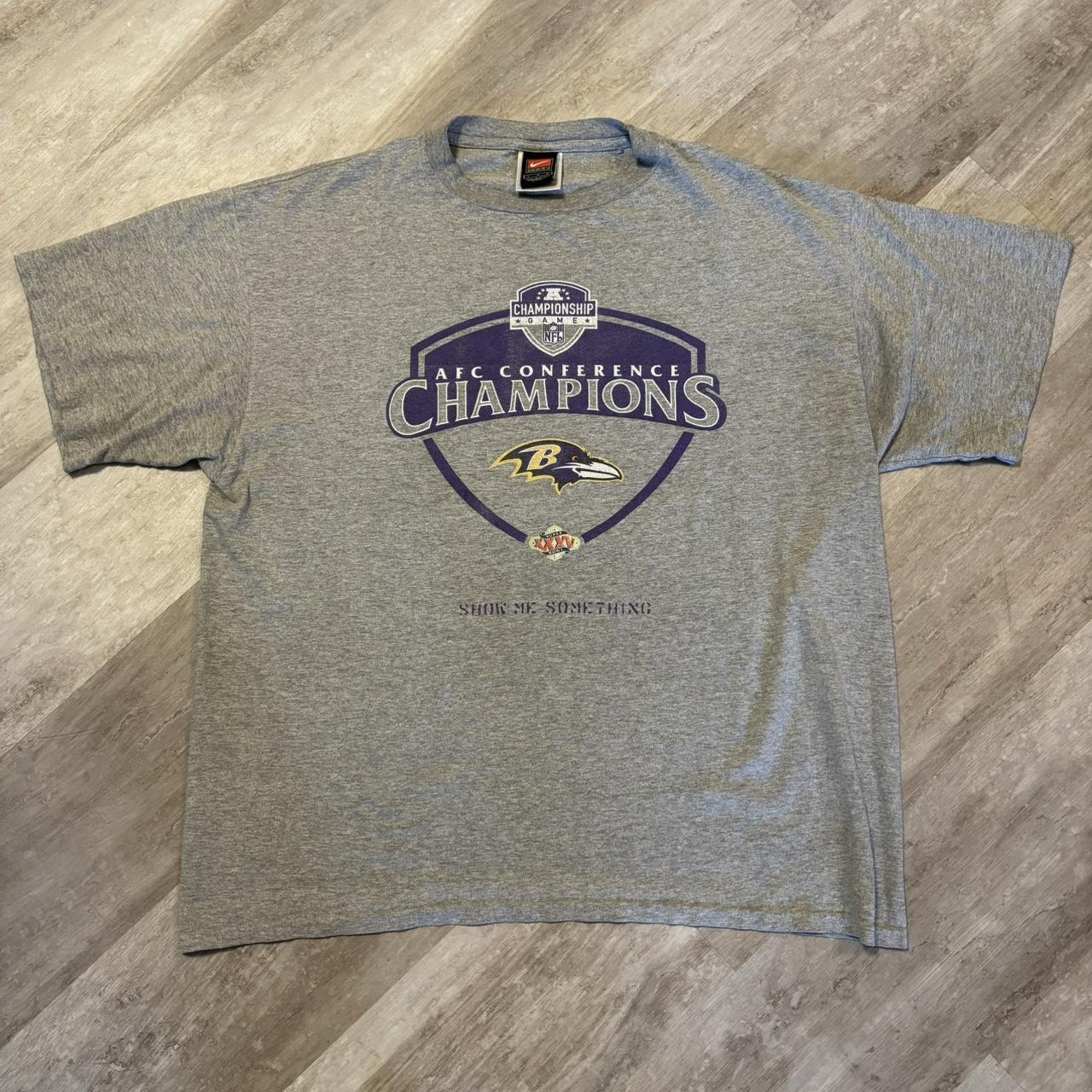 1999 Nike Ravens Graphic Tee Size L fits true to... - Depop