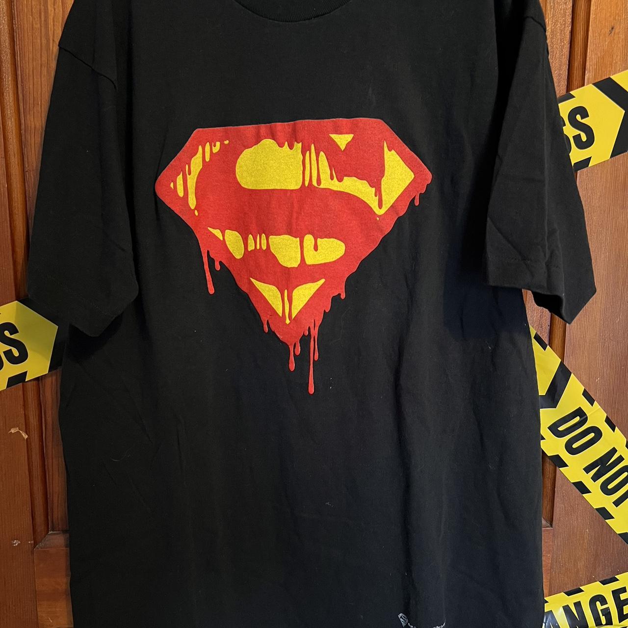 Death of Superman logo tee