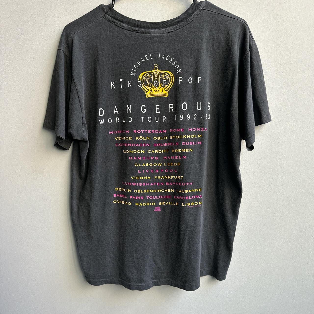Michael Jackson Dangerous Tour Black T-Shirt