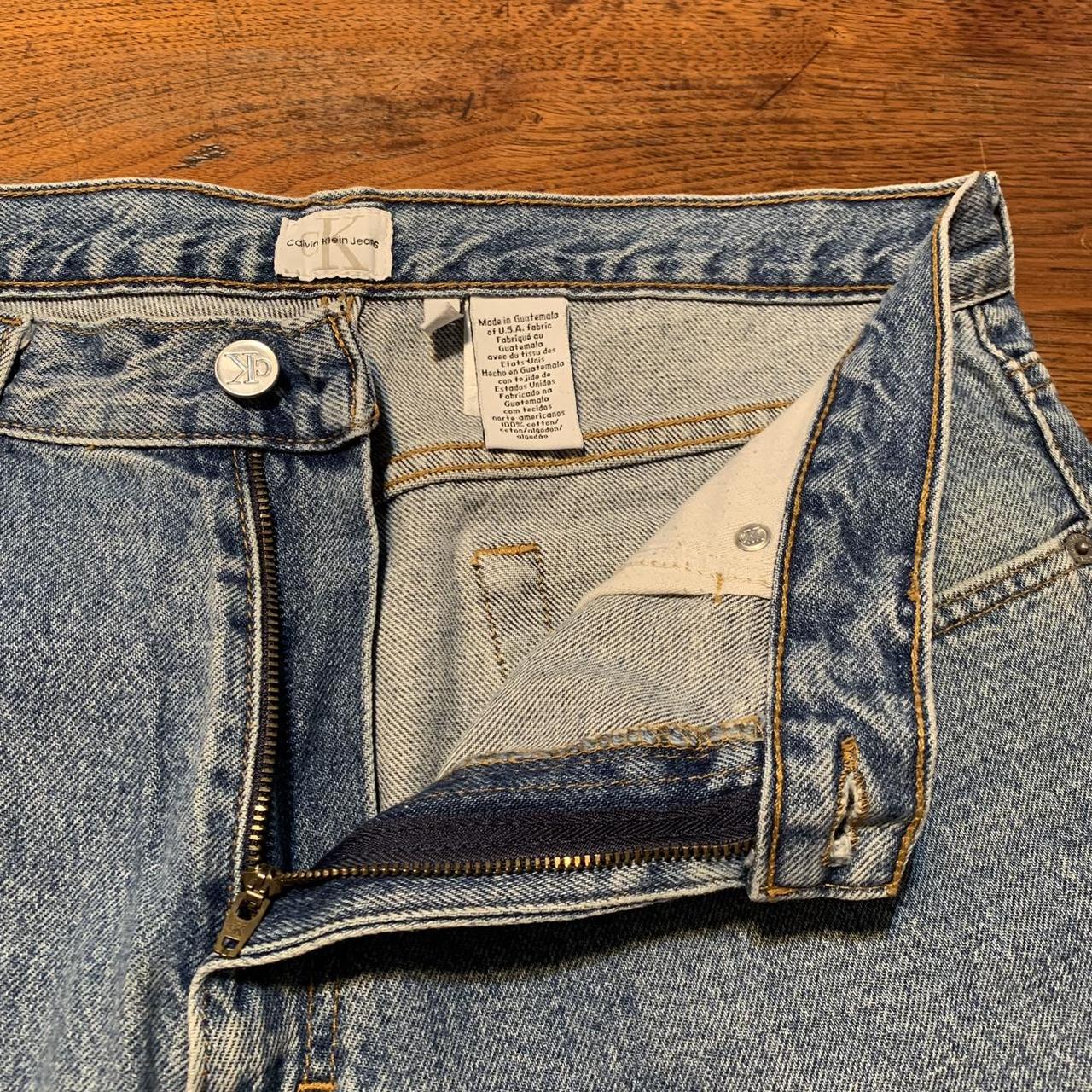 Calvin Klein Light Wash Jeans 90s Vintage / Early - Depop