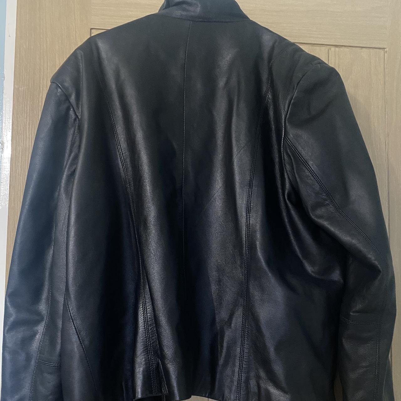 Real leather jacket - Depop