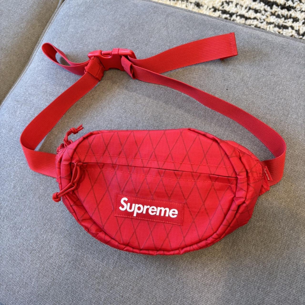 Red supreme fanny pack lightly used like new