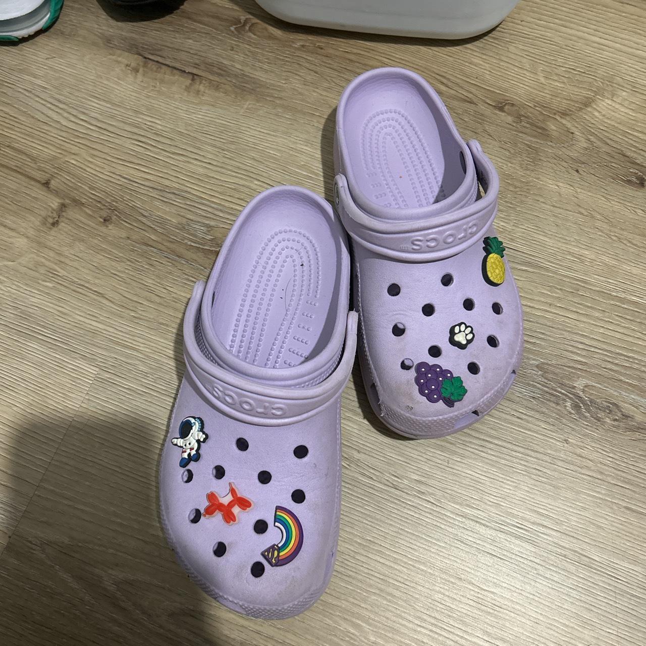 Light Purple Crocs Used I Ll Scrub Before Depop   P0 