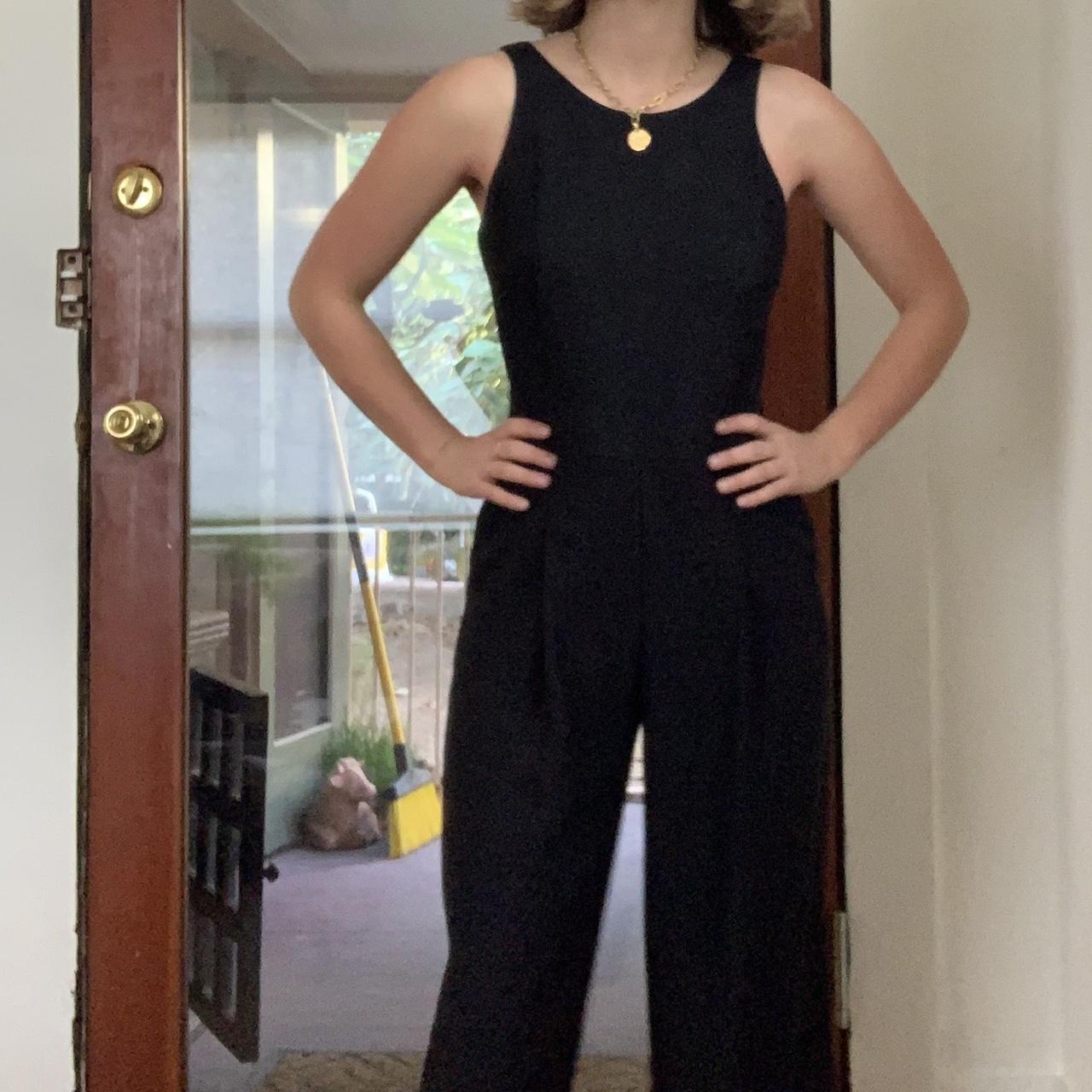 Black banana republic jumpsuit. Cute and flattering. Depop