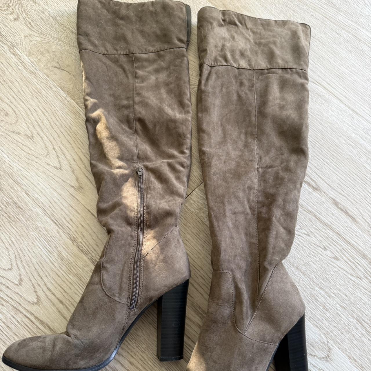 Wide Calf Boots Charlotte Russe Charlotte Russe Olive Green Suede