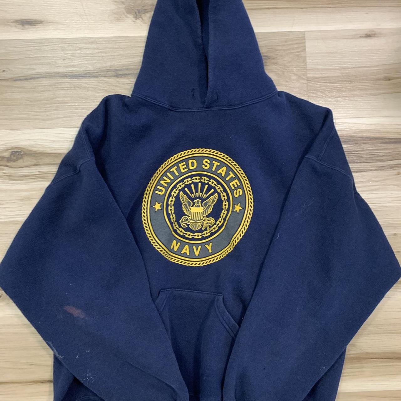 Vintage navy hoodie 80s United States Navy Hoodie Depop