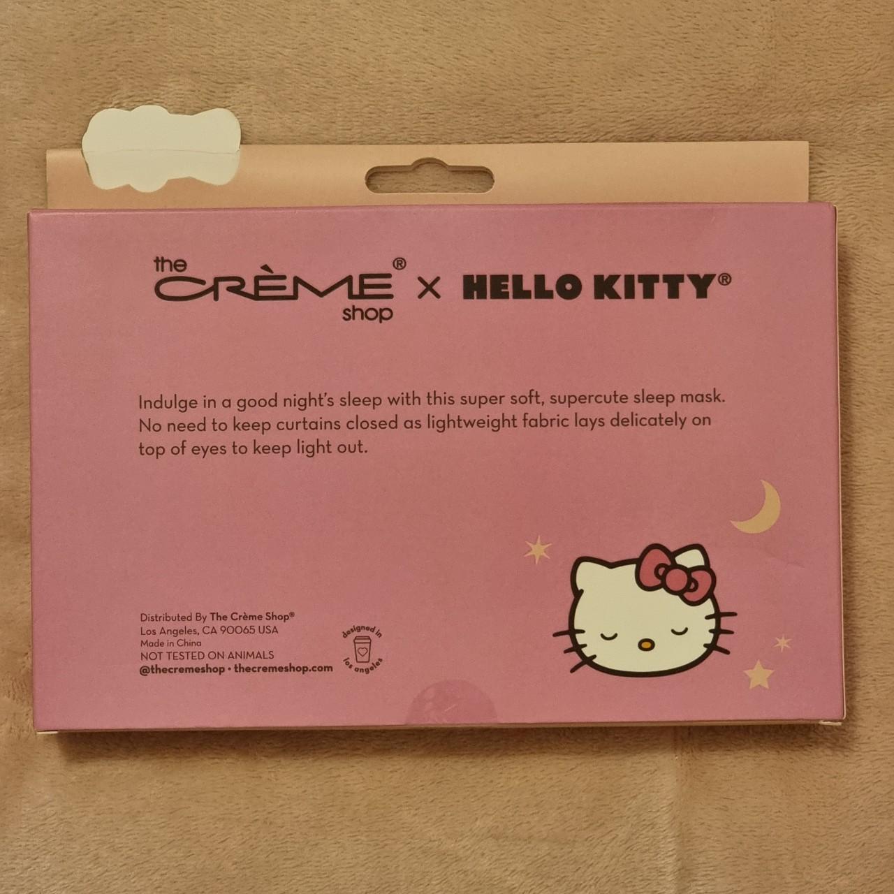 Hello Kitty Creme sleep mask - Depop